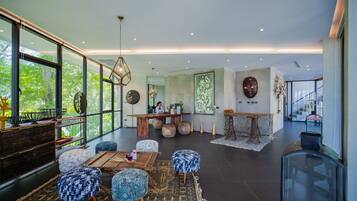 Sitteområde i lobbyen