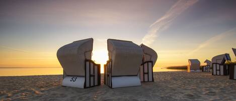 Beach nearby, sun-loungers