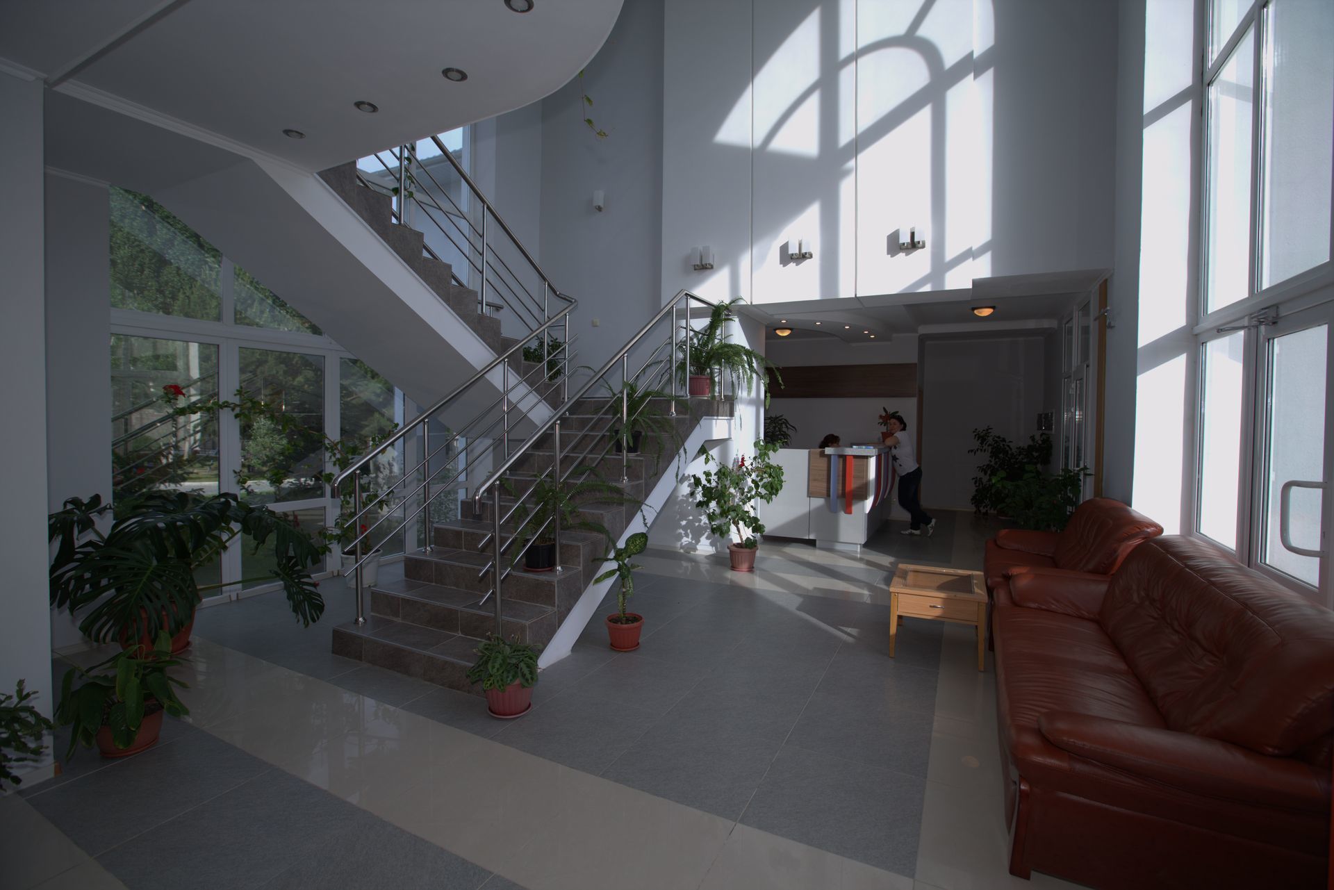 Sitteområde i lobbyen