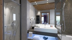 Deluxe Double Room | Bathroom - MGM Hôtels & Résidences – Hôtel Les Suites d’Alexane (Samoëns)