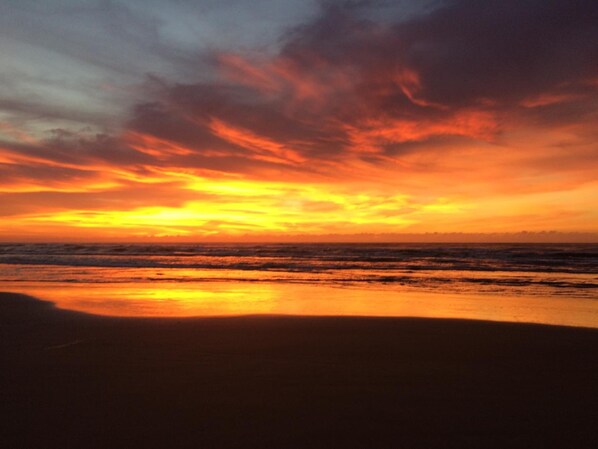 Na praia