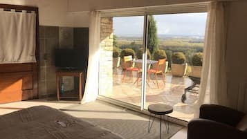 Tweepersoonskamer, terras (Cedres) | Uitzicht vanuit de kamer