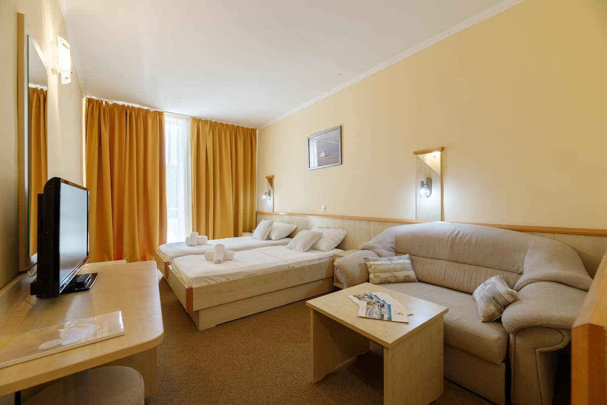 Klassieke kamer, 1 twee- of 2 eenpersoonsbedden, balkon | Een minibar, een bureau, verduisterende gordijnen, gratis babybedden