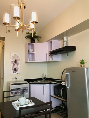 Appart'hôtel Confort (Comfy Stylish Flat near Marco Polo Da) | Coin cuisine privé