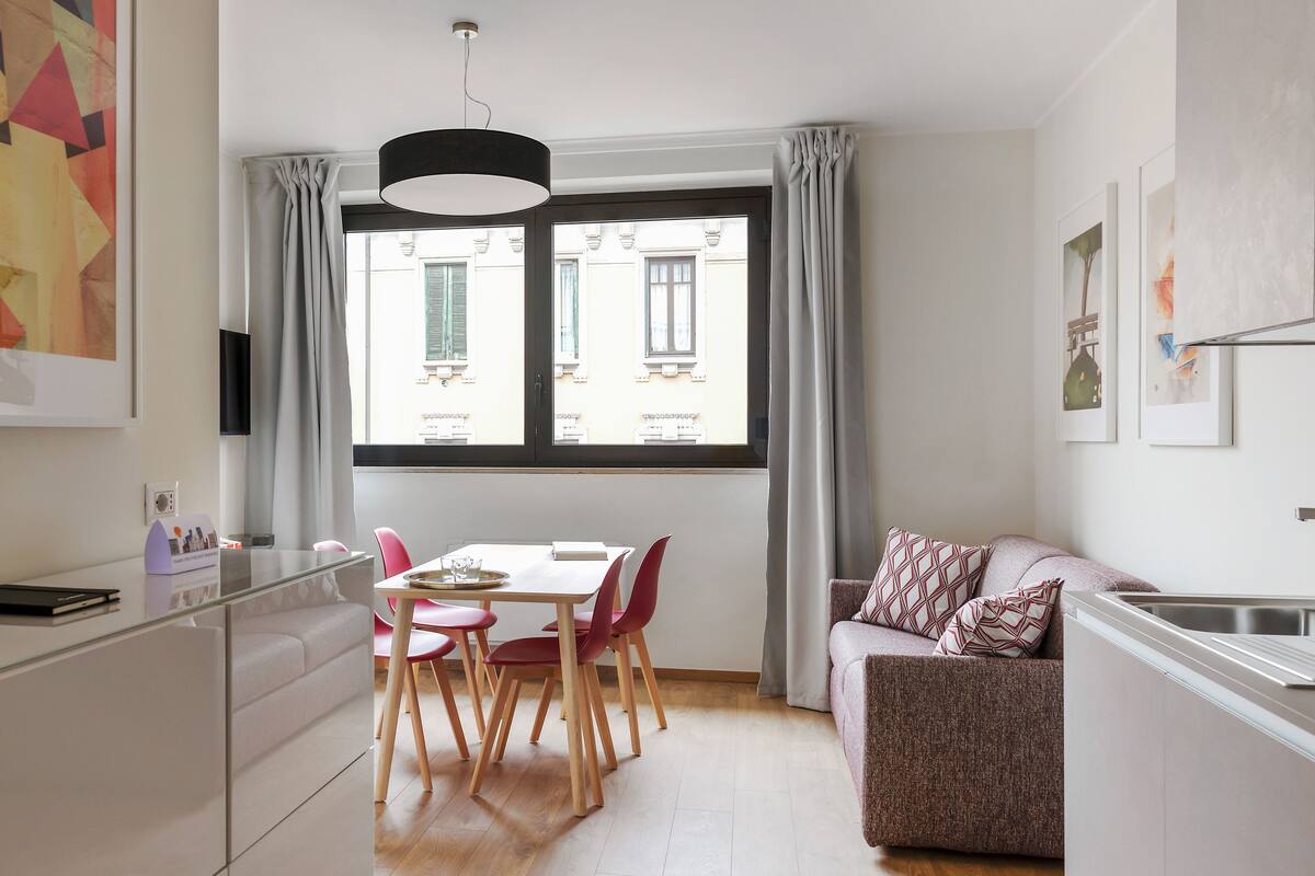 Apartment, 1 Bedroom | Private kitchen | Fridge, microwave, stovetop, dishwasher