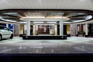 Outdoor banquet area