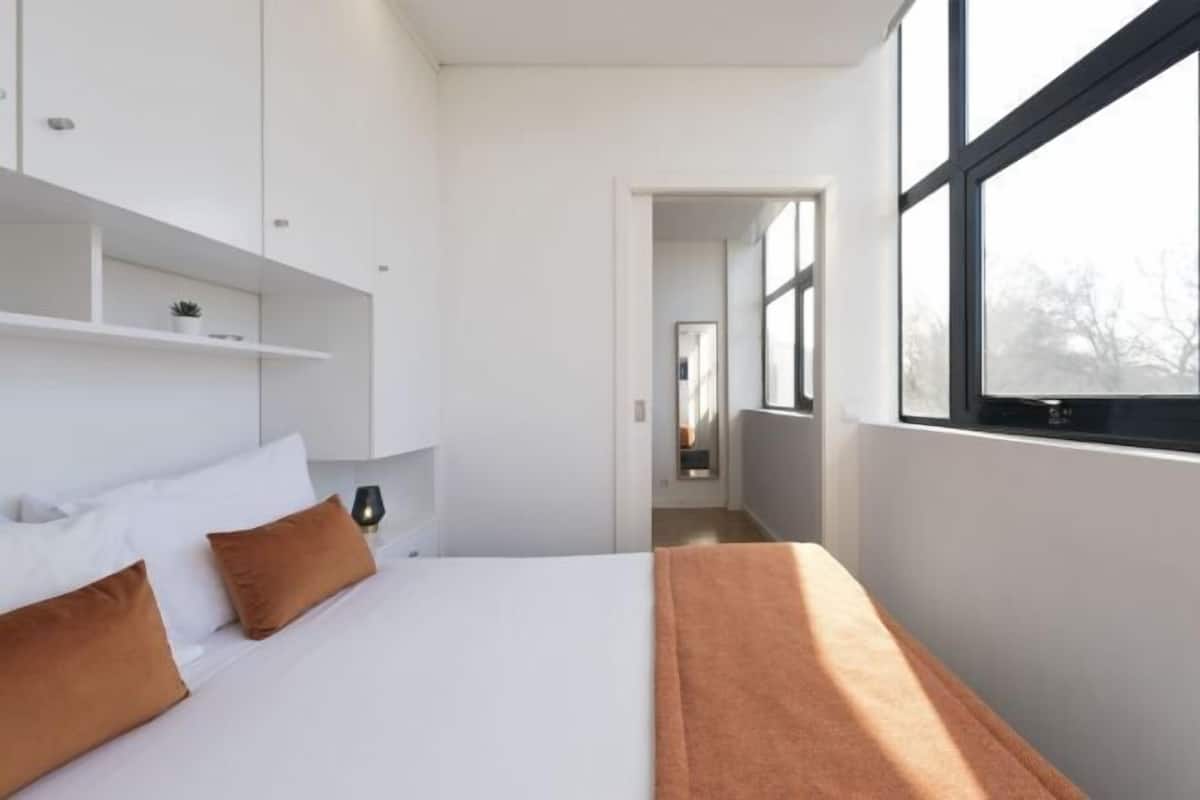 1 bedroom, individually decorated, blackout drapes, soundproofing
