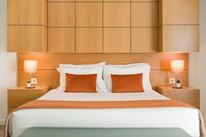 Superior-huoneisto, 1 makuuhuone, puutarha-alue | 1 makuuhuone, yksilöllisesti sisustettu, pimennysverhot, äänieristys