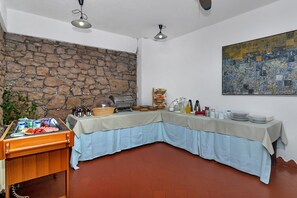Daily buffet breakfast (EUR 13 per person)