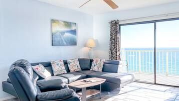 Standard Condo, 1 Bedroom (1.5 Bathrooms - Washer/Dryer) | Living area | 45-inch Smart TV with cable channels, TV, Netflix