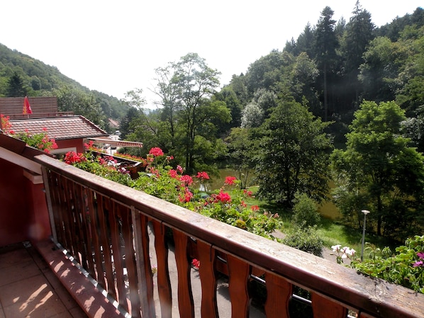 Blick von der Unterkunft