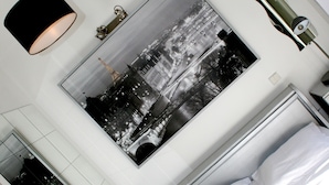 In-room safe, desk, blackout curtains, free WiFi - Logis Hotel Au Floridor (Thann)