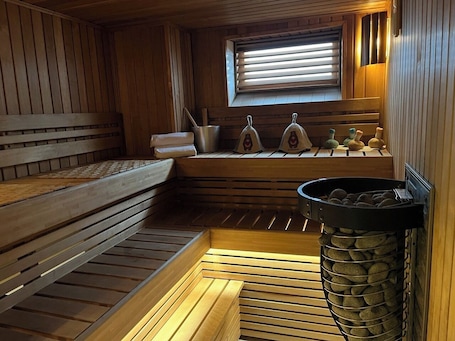 Sauna. Hotel Ilomantsi North Star
