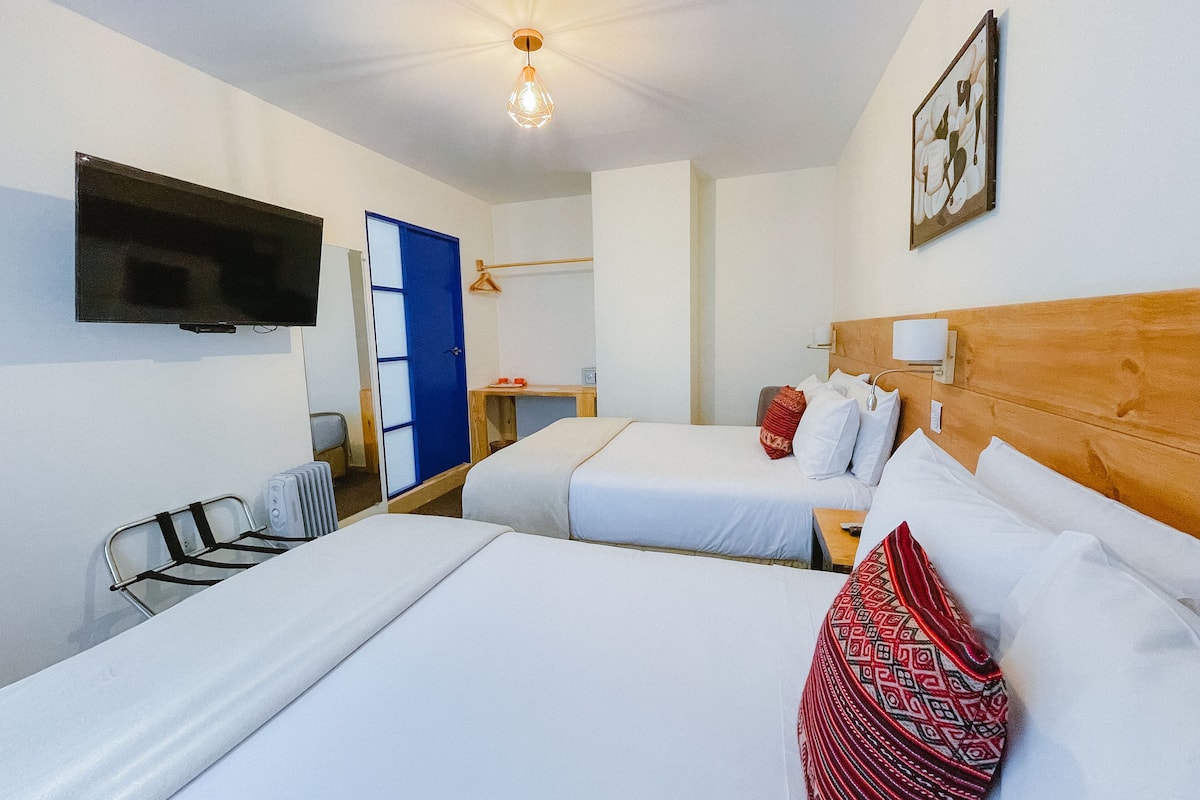 Double Room | 1 bilik tidur, cadar kapas Mesir, peti besi dalam bilik, meja