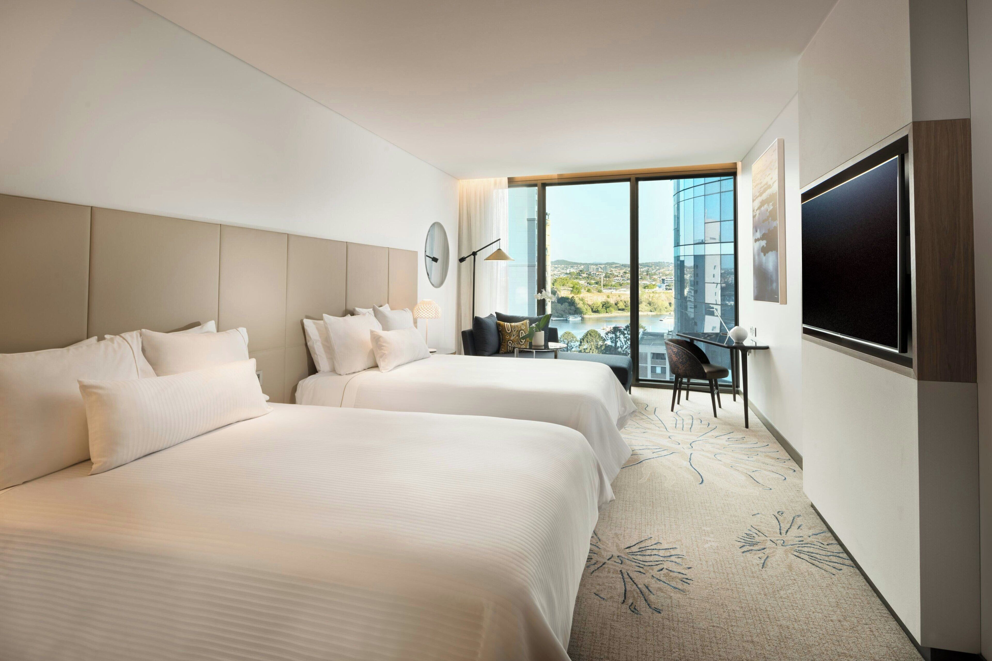 Edredón, camas con pillow-top y minibar 