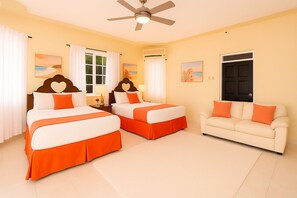 Egyptian cotton sheets, premium bedding, Tempur-Pedic beds, minibar
