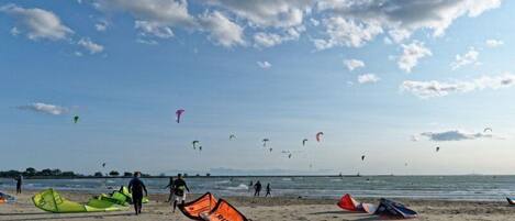Accommodatie ligt op het strand