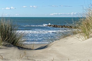 Aan het strand