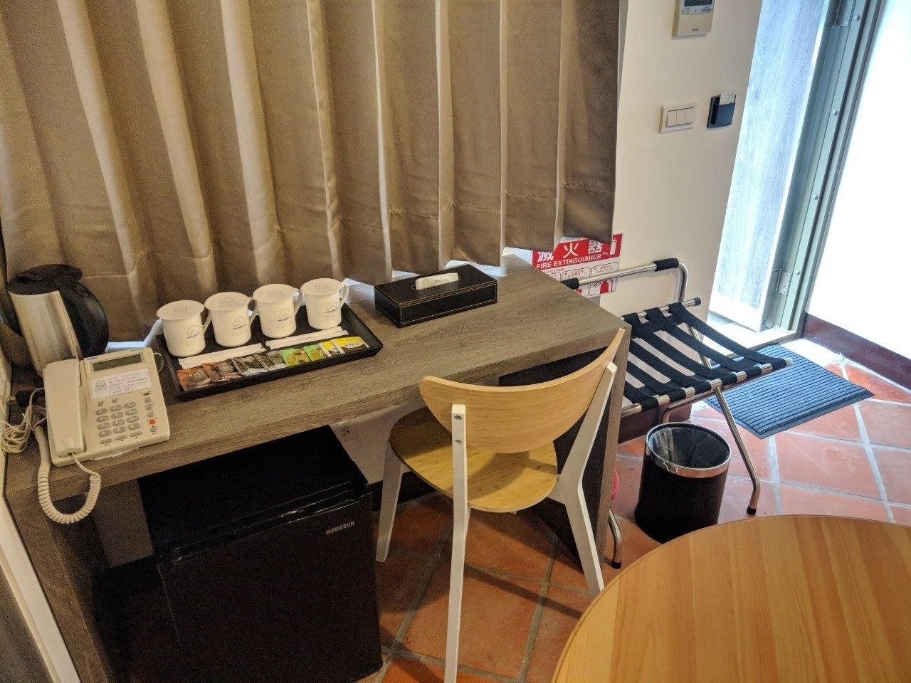 deluxe quadruple room, 2 double beds, garden view | minibar, desk, blackout curtains, soundproofing