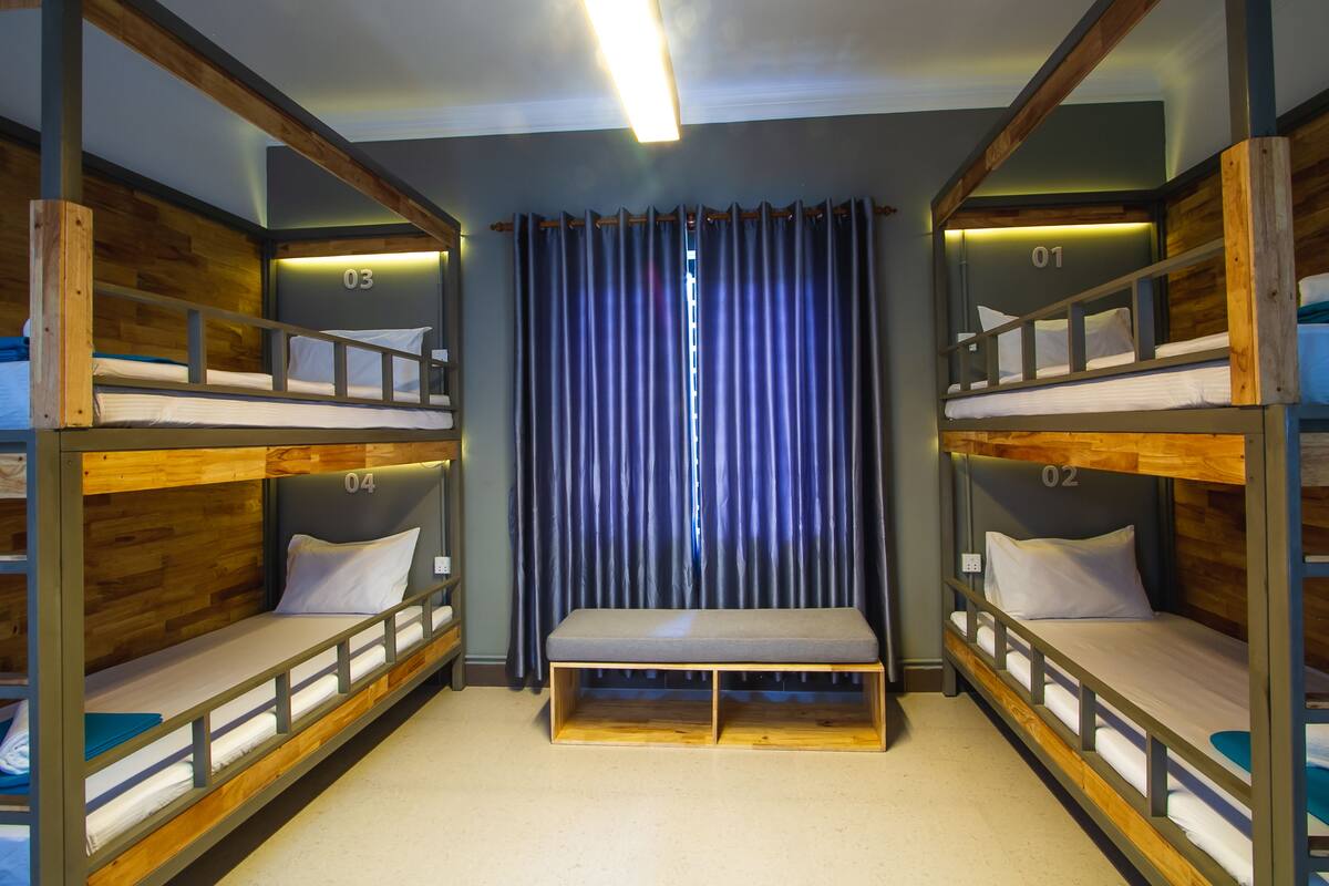 Dortoir partagé (4 beds) | Coffre-fort, lit d’appoint (supplément), accès au Wi-Fi (inclus)
