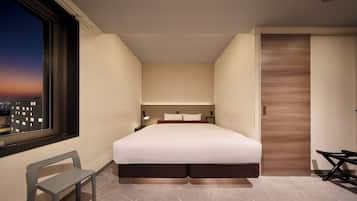 Desk, blackout curtains, iron/ironing board, free WiFi