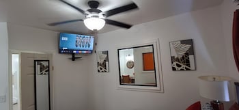 Executive Apartment, 1 Bedroom | Bathroom | Shower, free toiletries, hair dryer, towels at Bell At The Airport Suites - Adults Only