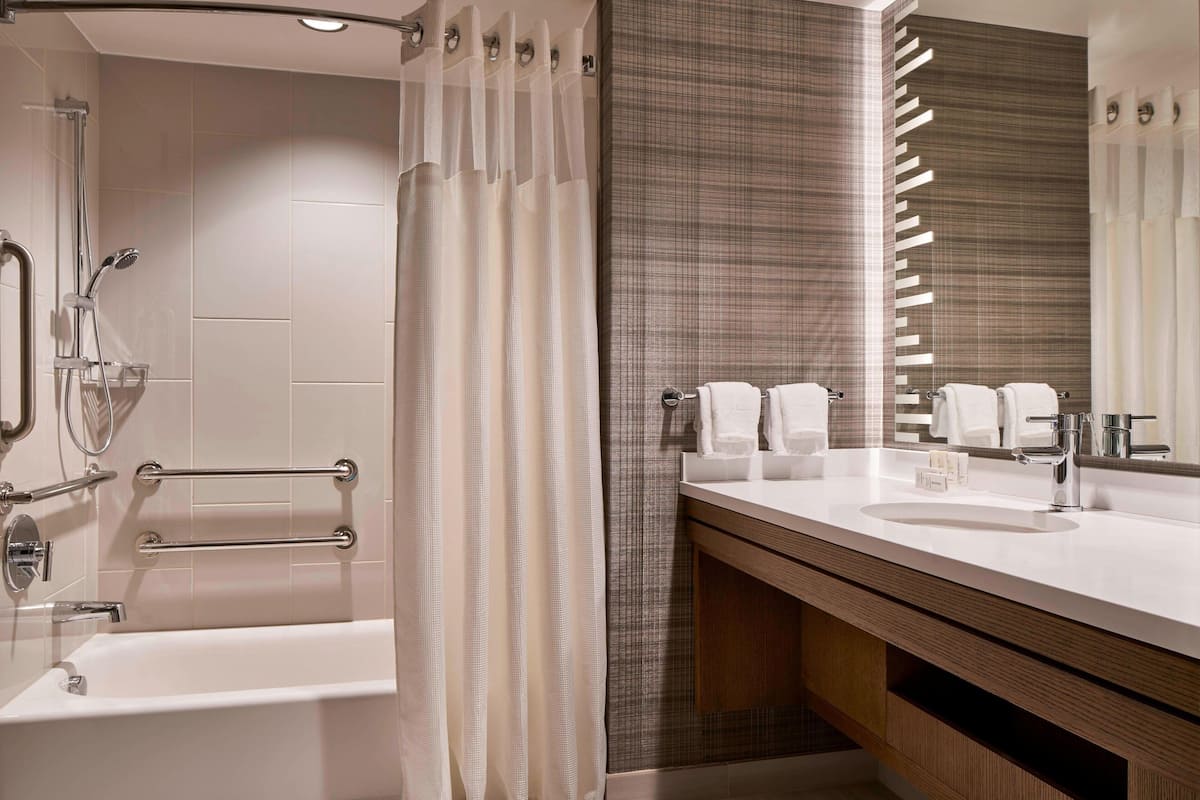 free toiletries, hair dryer, towels, soap