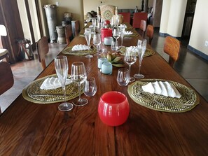 Frühstück, Mittagessen und Abendessen
