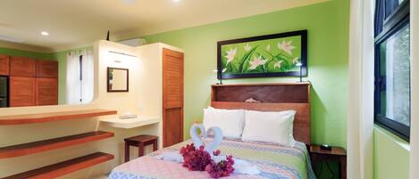 Standard Apartment, 1 Bedroom, Kitchen, Poolside | In-room safe, individually decorated, individually furnished