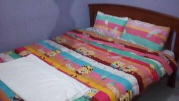Premium bedding, desk, free WiFi, bed sheets