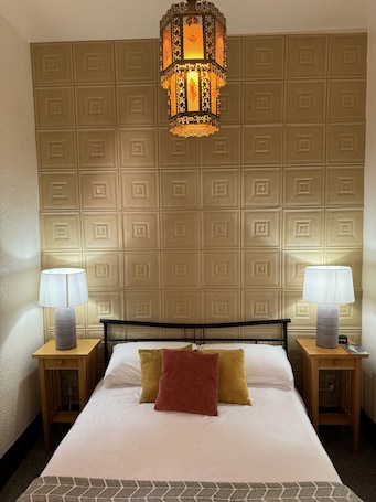Premium bedding, down comforters, individually decorated