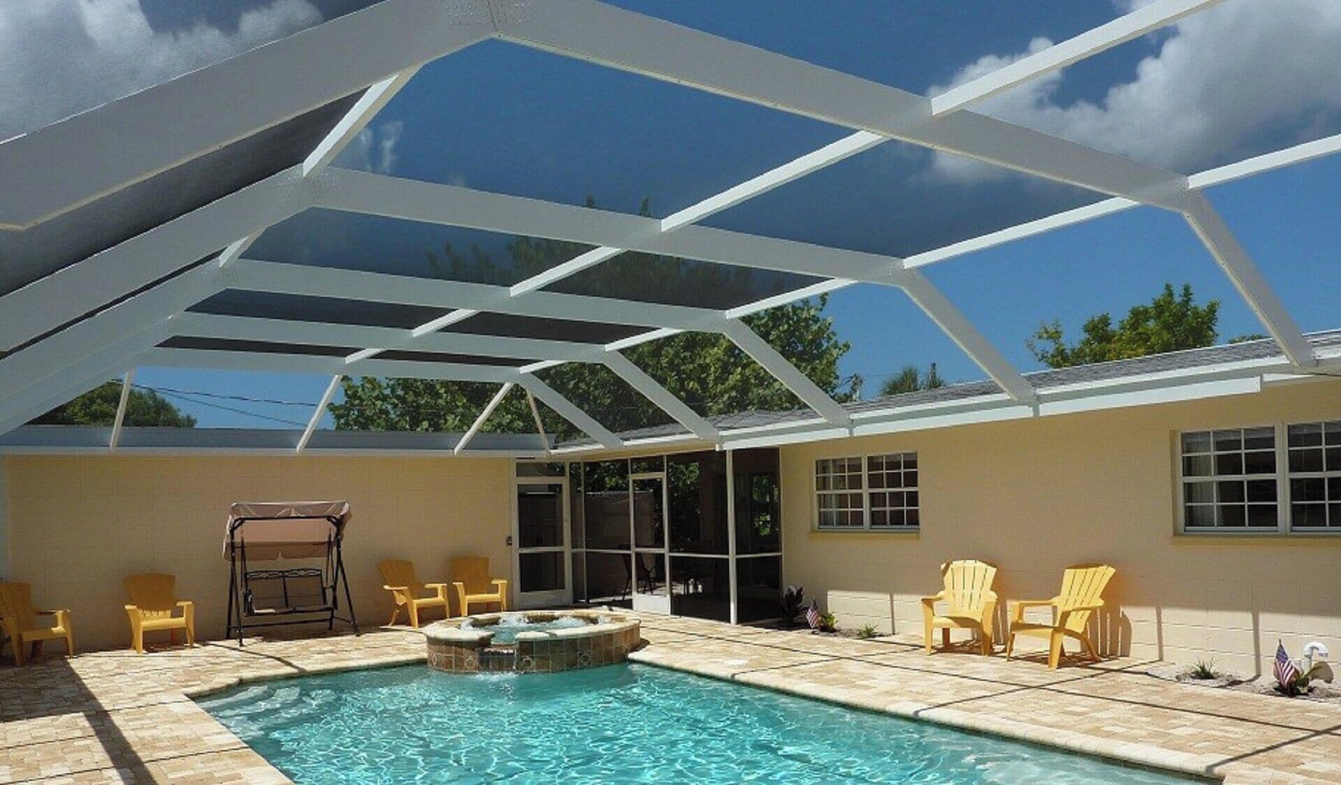 A heated pool