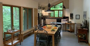 Fridge, microwave, oven, stovetop - The Sand House: Step into Summer!  Steps from Private lake Michigan Beach! (Harbert)