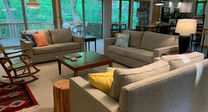 Smart TV, DVD player, books, stereo - The Sand House: Step into Summer at The Sand House: Private Beach, and More (Harbert)
