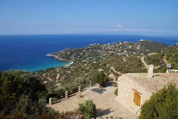 View from the villa and the terrace
