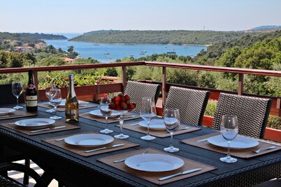 Newly renovated spacious villa Nicole, amazing seaview,40 m2 pool,sauna,billiard