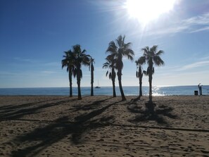 Ubicación cercana a la playa y toallas de playa