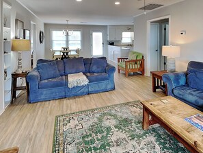 TV, DVD player - You-N-Sea | Oceanfront, Large Windows with Views! (Topsail Beach)
