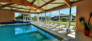 Indoor pool, a heated pool