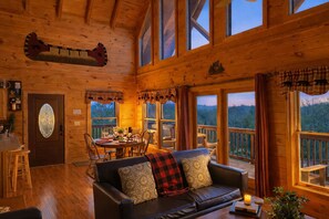 Smart TV, lareira, DVD player