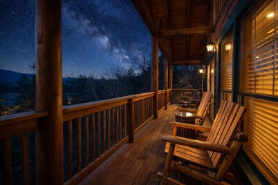 ♡♡Mtn View W/easy Access, Hot Tub, WiFi,  Smart TV & 10 Minutes to Attractions♡♡