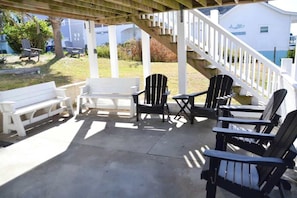 Terrace/patio - Steps to Beach 2BR 2BA duplex (Atlantic Beach)