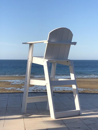 Direkt am Strand bei Flut