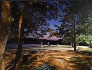 Property grounds - New Pocono Mountain Cabin & NEW 7 Person Hot tub & Playground new Gaming system! (Albrightsville)