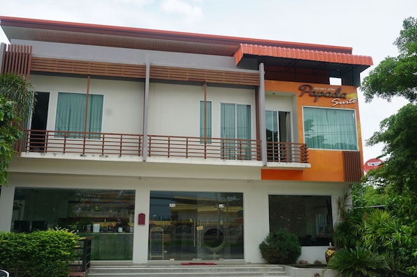 Majoituspaikan julkisivu