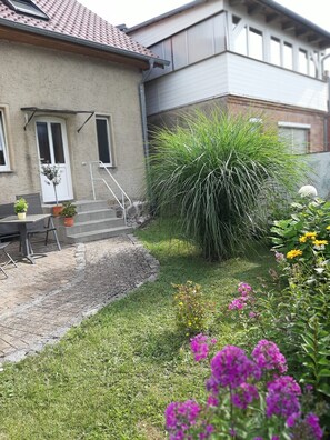 Terrace/patio - Vacation apartment Am Priepertsee (89539) - Holiday apartment Am Priepertsee (Priepert)