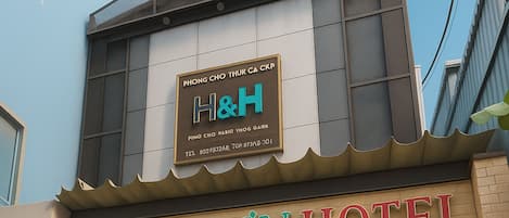 Façade de l’hébergement