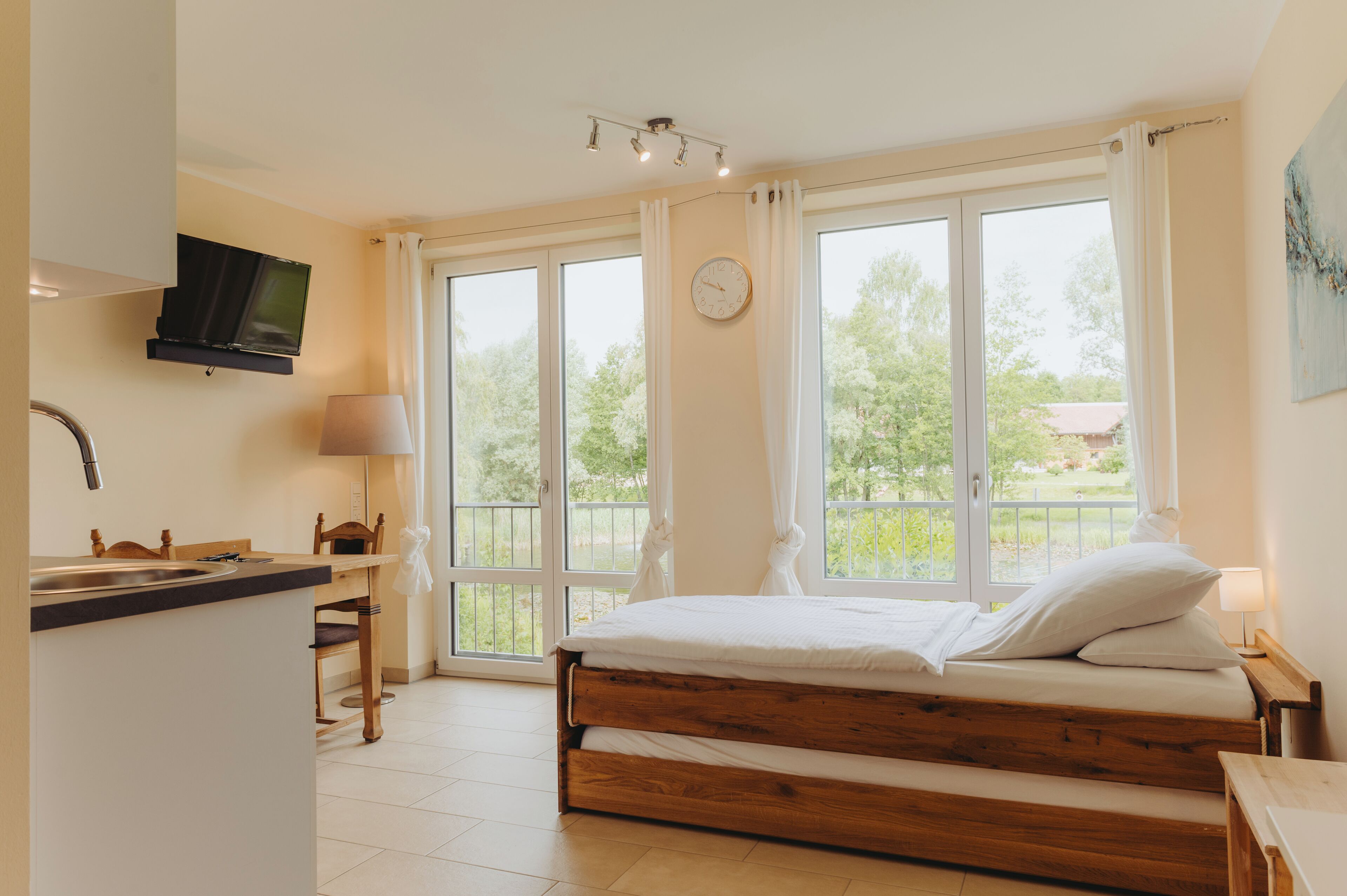 Comfort Studio with Lake View (Birke) | Individually decorated, individually furnished, soundproofing