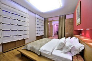 Appartement Luxe, 3 chambres, sauna | 3 chambres, literie de qualité supérieure