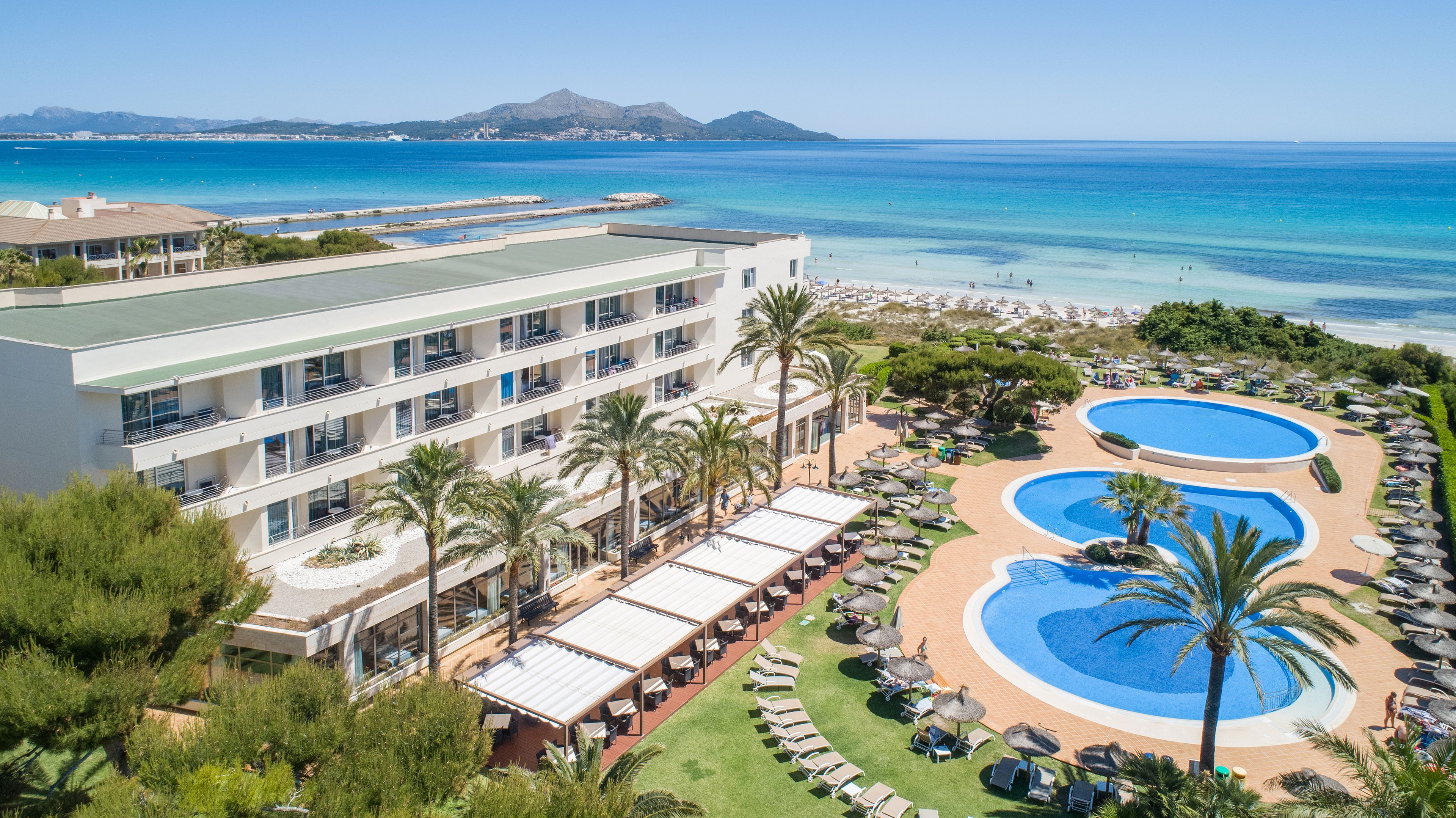 indoor pool, 2 outdoor pools, pool umbrellas, pool loungers